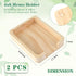 2 Pieces 4x6 Memo Holder Desk Memo Pad Holder for Desk 4x6 Paper Tray Holder Wooden Paper Holder for Desk Note Card Holder Fits 4 x 6 Inches Note ...