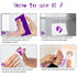 Ink Pad, 5x4'' Washable Non-Toxic Ink Stamp Pad for Baby Footprint Handprint, Purple...