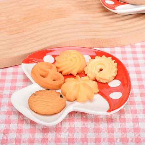 2 Pack Mushroom Spoon Rest for Stove Top, Ceramic Spoon Rest, Cute Spoon Holder for Kitchen Counter Utensil Rest,Mushroom Dishes for Teabag,Snack,...