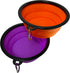 Large Portable Collapsible Pet Bowl, Foldable Food & Water Dish for Dogs & Cats, Ideal for Travel, Hiking, Camping & Outdoor Activities (Purple + ...