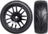4-Pack 1:10 Scale RC On-Road Racing Tires and Wheels with Foam Inserts 12mm Hex Hub Fits for Traxxas Redcat Tamiya TT-02 (Color A)...