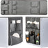 Extended Mini Fridge Caddy Organizer - 55" x 16.5" Back to School Dorm and Office Over the Fridge Storage Organizer with 11Pockets for Flatware Dr...
