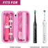 Toothbrush Travel Case Compatible with Oral-B Pro 1000, 2000, 3000, 3500, 1500/ for Philips Sonicare ProtectiveClean 4100 5100 Electric Toothbrush...