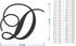 Jess and Jessica Cursive Wooden Letter D, for Front Door, for Above Crib, for Nursery...