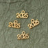 Ruwado 50 Pcs 2025 Year Jewelry Making Kits Metal Small Signet 1.4 x 0.9 cm Cute Kits for Bracelet Necklace Earring Keychain Crafting DIY Graduati...