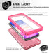 SPORTLINK Waterproof Case for iPhone 11, Full Body Heavy Duty Protection Full Sealed Cover Shockproof Dustproof Built-in Clear Screen Protector Ru...