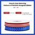 2 Rolls 50 Yards Patriotic Grosgrain Ribbon 3/8 Inch, Red White and Blue Ribbon Stars and Stripes Ribbon for Gift Wrapping Memorial Day 4th of Jul...