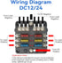SOYOND 12 Volt Fuse Block, Boat Marine Fuse Block Panel with LED Warning Indicator Damp-Proof Cover 6 Circuits Fuse Box with Negative Bus Fuse Pan...