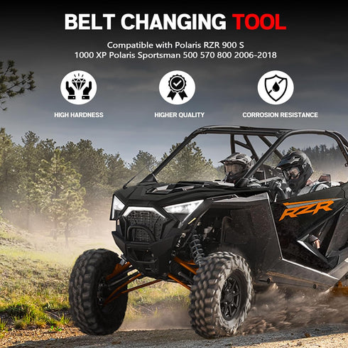 Xislet RZR Belt Changing Tool, Belt Removal Tools Kit Compatible with Polaris RZR 800S 900S 1000 XP4 Turbo / 2006-2018 Polaris Sportsman 500 570 8...