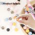 ZIFTY Silicone Beads, 180Pcs 15mm Round, 15 Styles Loose Rubber Pop Beads for Keychain Making, Jewelry, Art, Crafts, DIY (Leopard)...