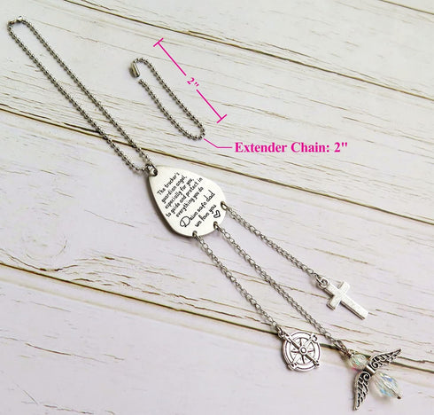 Truck Driver Car Hanging Gifts Trucker's Prayer Rear View Mirror Charm Gift for Truck Drivers Husband Dad...