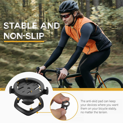 TUSITA 2 in 1 Bike Mount Quick Release, Quarter Turn Compatible with Garmin Edge GPS Computer, iPhone 14 13 12 Pro Max, Samsung Galaxy Note 20 S21...