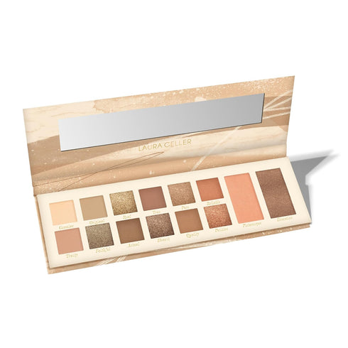 LAURA GELLER NEW YORK Laura's Essentials Artistic & Authentic Makeup Artistry 12 Multi-Finish Eyeshadows 1 Highlighter, 1 Blush Full Face Palette...