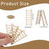 20 Pcs Mini Garden Ladder 2.36''x 0.78'' Miniature Ladder Model Mini Ladder Tiny Ladder Model Wooden Mini Doll House Ladder Accessories for Landsc...