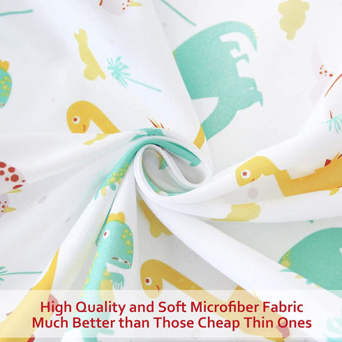 Pack and Play Sheets Boys Animals, Compatible with Graco Pack and Play, Soft and Breathable Material, Dinosaur & Elephant...