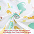 Pack and Play Sheets Boys Animals, Compatible with Graco Pack and Play, Soft and Breathable Material, Dinosaur & Elephant...
