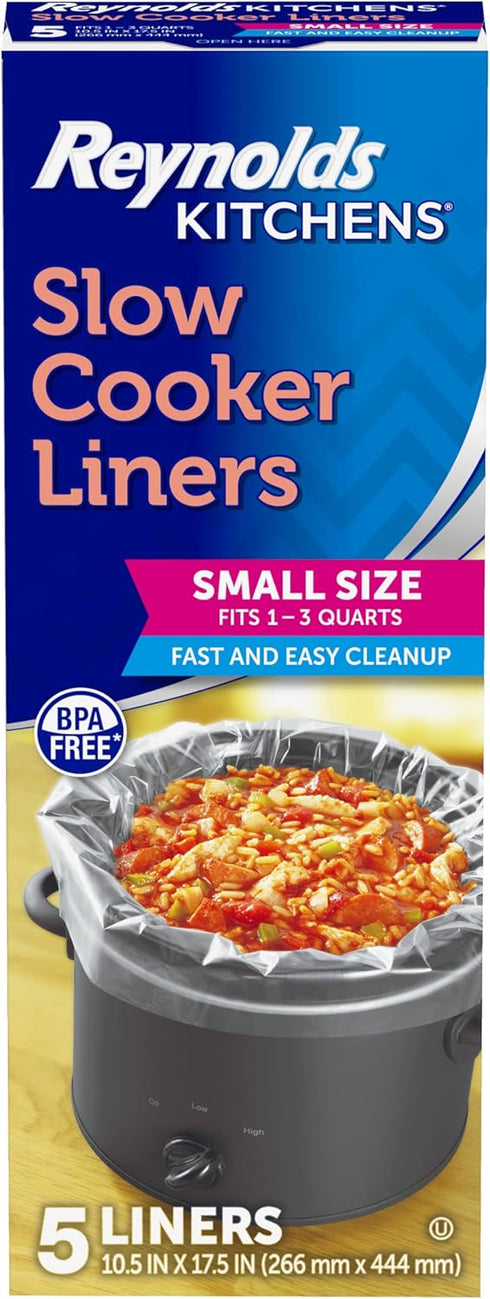 Reynolds Kitchens Slow Cooker Liners, Small (1-3 quart), 5 Count...