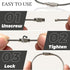 100 Pieces 6 Inch Wire Keychain Cable 2mm Twist Barrel Stainless Steel Key Rings Loop Wire Cable Braided Steel Key Chain Heavy Duty Luggage Tags L...