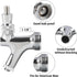 PERA Draft Beer keg Faucet Chrome Plating Tower Tap dispenser beer shank faucet Shank Tap Kit For homebrew kegerator keg kegging...