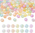350Pcs 10mm Faceted Acrylic Round Beads Cute Candy Beads Kawaii Round Ball Loose Spacer Beads for Girls Crafts DIY Bracelet Keychain Jewelry Makin...