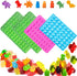 4 Pack: Bear,Dinosaur,Fruits,Vegetables Gummy Candy Molds; Mini Silicone Gummy Candy Chocolate Molds, Dessert DIY Cake Mould, Baking Pan,Kitchen T...
