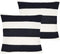 2 Pack Waterproof Pillow Covers Outdoor Throw Pillowcases Decorative Garden Cushion Case for Home Garden Patio Couch Balcony Striped (Black & Whit...