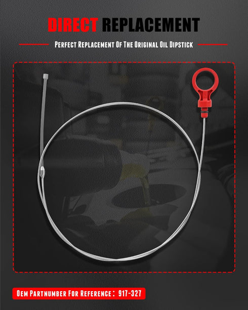 CCIYU Oil Dipstick 52.83" x 1.34" x 0.59" Oil Level Indicator Fit For Chrysler 200 2011-2014,For Chrysler 300 2005-2014...