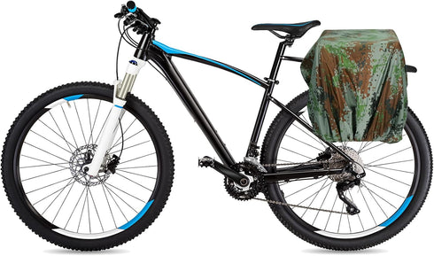 PATIKIL 100L Bicycle Rear Rack Rain Cover, Bike Trunk Rain Cover Waterproof Cycling Rain Cover for Mountain Cycling Hybrid Bike, L, Camouflage...