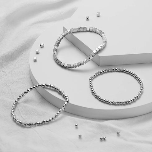 WILLBOND 1200 Pieces Round Beads for Jewelry Making Spacer Smooth Ball Beaded Seamless Loose Ball Embellishments with Holes for Stackable Bracelet...