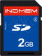 INDMEM SD Card 2GB Class 4 Flash Memory Card 2G SLC Stanard Secure Digital Cards (1PC)...