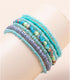 6-10Pcs Bohemian Stackable Beaded Bracelet Set for Women Friend Boho Layered Faux Pearl Crystal Seed Stretchy Strand Statement Bracelet Multicolor...