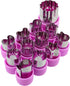 Vegetable Chopper - 12pc Mini Food Chopper with Flower, Animal, and Shape Fruit Cutter Pieces for Treats...