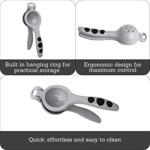 Imusa USA, Grey Lemon/Lime Squeezer, One Size, Silver (J100-00290)...