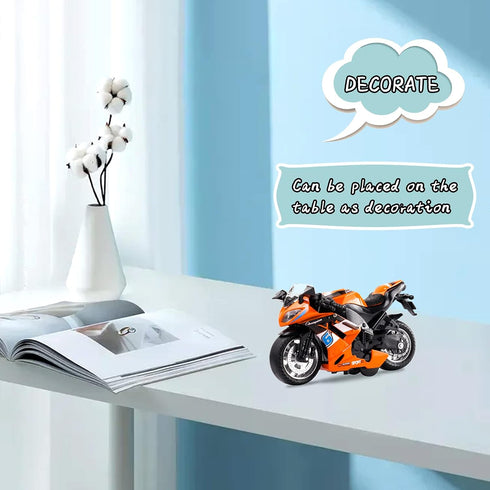 Toy Motorcycles, Diecast Motorcycle Toy with Music Lighting,Toy Motorcycle for Kids 3-5,Toy Motorcycles for Boys (Orange)...
