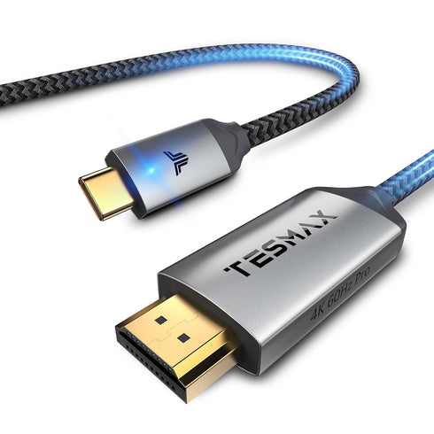USB C to HDMI Cable, 4K@60Hz USB Type C to HDMI Cable, Thunderbolt 3 Compatible with iPhone, MacBook Pro, iPad Air 4, iPad Pro 2020, MacBook Air, ...