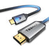 USB C to HDMI Cable, 4K@60Hz USB Type C to HDMI Cable, Thunderbolt 3 Compatible with iPhone, MacBook Pro, iPad Air 4, iPad Pro 2020, MacBook Air, ...