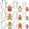 CHENGU 9 Pcs Gingerbread Man Cookie Cutters Christmas Gingerbread Boy and Girl Cookie Cutter Molds Set Funny Cute Stainless Steel Cookie Cutter Sh...