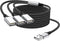 USB Splitter Y Cable 6FT,USB 1 Male to 3 Female Extension Cord Connector,USB Y Splitter USB Port Extender Hub,Data&Charger Power Split Adapter for...