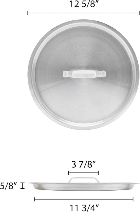 Thunder Group ALSKSU114 Sauce Pot Lid 14 Qt 12-5/8" Dia. X 5/8" Thickness...