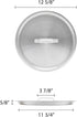 Thunder Group ALSKSU114 Sauce Pot Lid 14 Qt 12-5/8" Dia. X 5/8" Thickness...