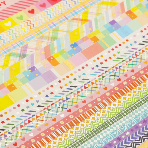 YUBBAEX Bright Mix Gold Washi Tape Set VSCO Foil Masking Tape Decorative for Arts, DIY Crafts, Journal Supplies, Planners, Scrapbook, Card/Gift Wr...