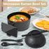 Ramen Bowl Set?Microwave Ramen Cooker Instant Noodles Bowl with Chopsticks Spoon Phone Holder,Rapid Ramen Noodle Bowl for College Dorm Room Essent...
