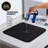 16 x 18 Premium Dish Drying Mat Super Absorbent Microfiber Kitchen Counter Mat, Dish Drainer, Dual Surface (Black)...