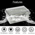 ABS Plastic Dustproof Waterproof IP65 Junction Box Hinged Shell Universal Electrical Project Enclosure Gray, with PC Transparent Clear Cover 5.9 x...
