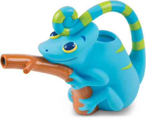 Melissa & Doug Sunny Patch Camo Chameleon Watering Can With Tail Handle and Branch-Shaped Spout...