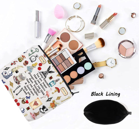 LEVLO Fairy Tale Movie Cosmetic Make up Bag Fairy Tale Fans Gift You Are Braver Stronger Smarter Than You Think Makeup Zipper Pouch Bag For Women ...