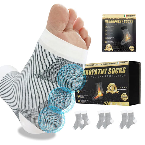 Neuropathy Socks for Women Men Compression Neuropathy Pain Relief for Foot Socks Ankle Sleeves to Relief for Heel Pain, Foot Pain, Neuropathy, Pla...