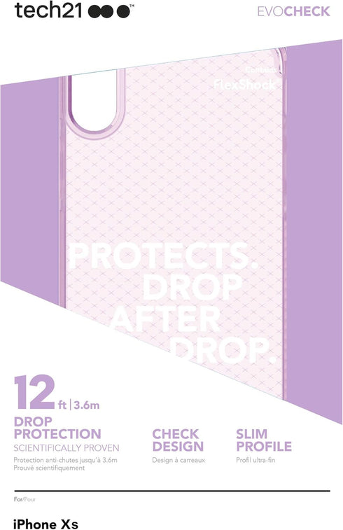 tech21 - Evo Check Case for Apple iPhone Xs - Orchid...