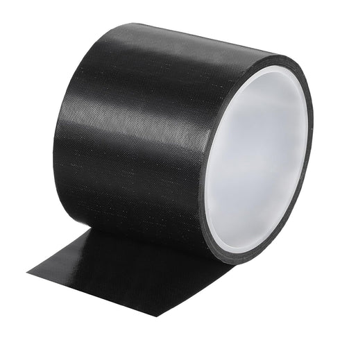 MECCANIXITY High Temperature Tape 70mm PTFE Coated Fabric Tape Heat Resistant Tape for Vacuum Sealers Adhesive Tape 10m/33ft Black 0.13mm Thicknes...