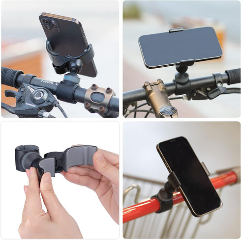 WixGear All-in-One Multi-Phone Mount – Pole, Bike, Desk, Shelf, Air Vent, Dashboard, Headrest, and Stroller Mount and More...